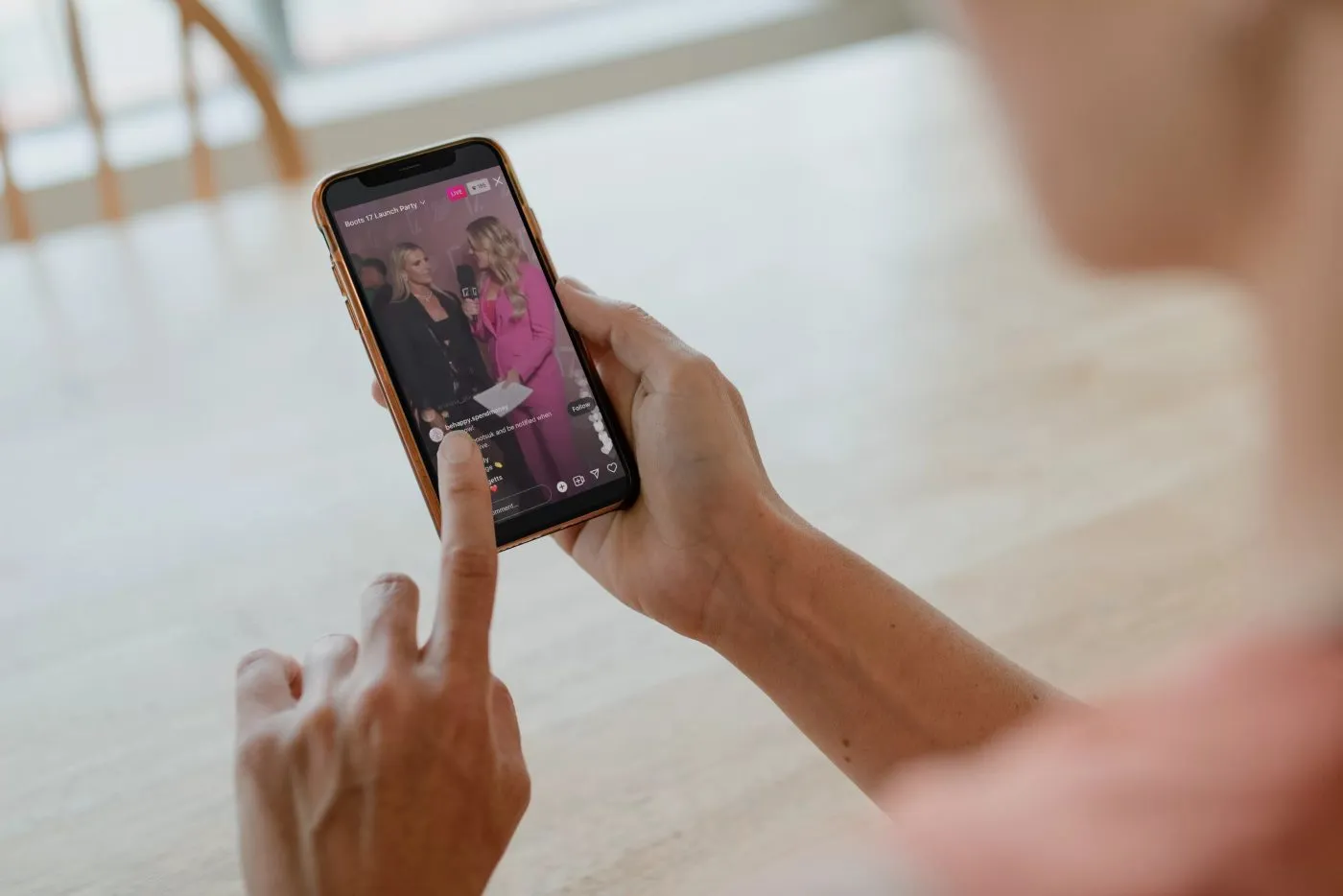 TikTok Social Live Stream with Boots
