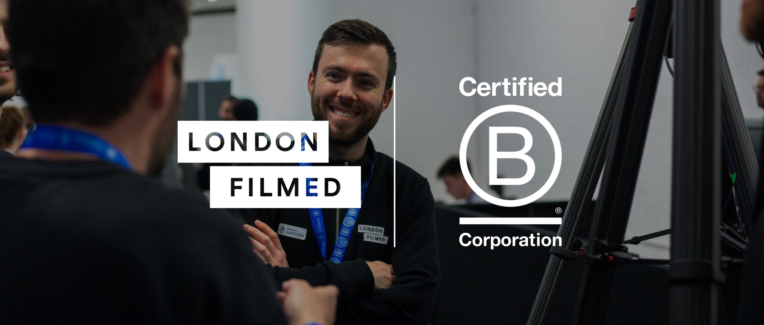 London Filmed X B corp logo lock up